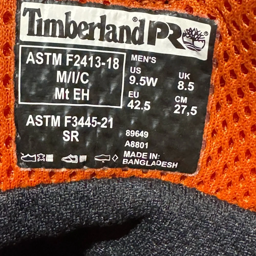 Timberland PRO Black Safety Boots Alloy Safety Toe
